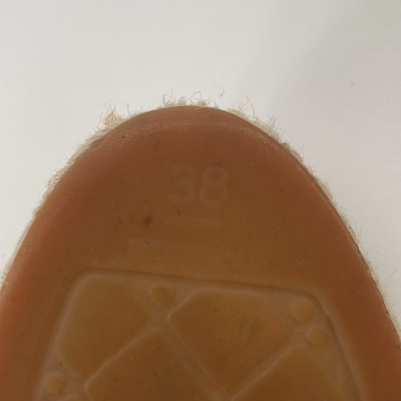 Chanel Espadrilles 14B Beige & black leather size 38 - Picture 10 of 12